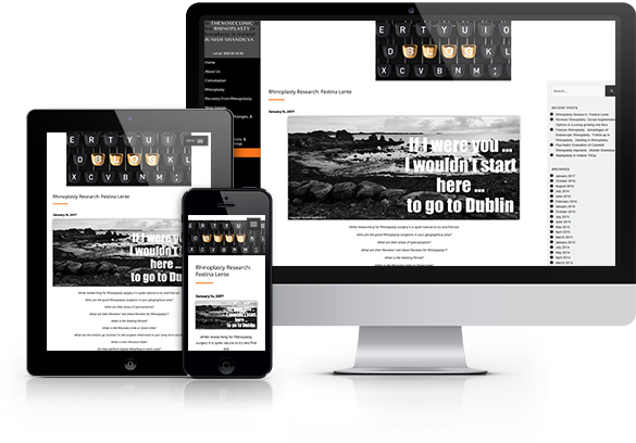 Best Custom Medical Practice Blogs Website Design - The Nose Clinic Blog