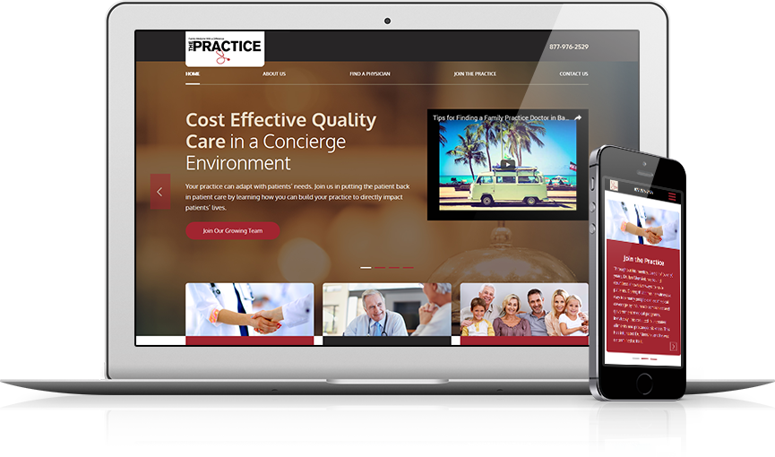 Top Medical Franchises Website Design - The Practice Clinics