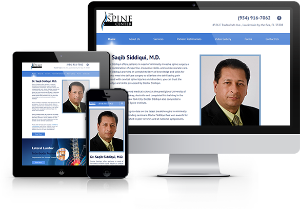 Best Surgery Website Design - The Spine Center