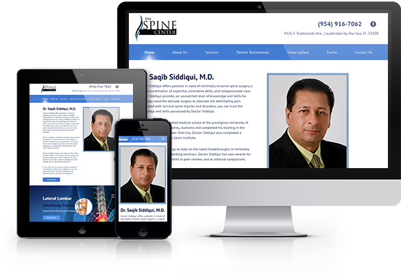 Best Surgery Website Design - The Spine Center