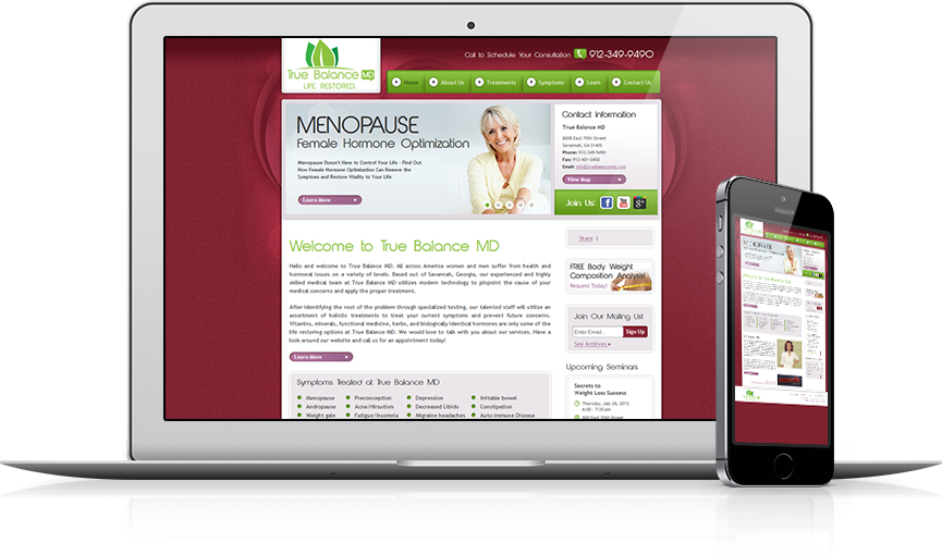 Top Integrative Medicine Website Design - True Balance MD