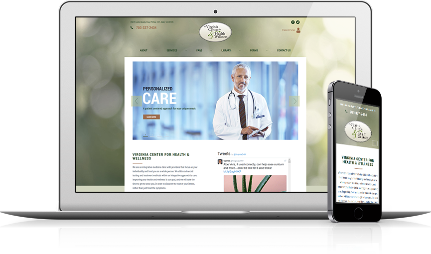 Top Functional Medicine Website Design - The Virginia Center for Health & Wellness