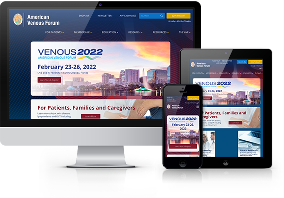 Best Medical Associations Website Design - American Venous Forum