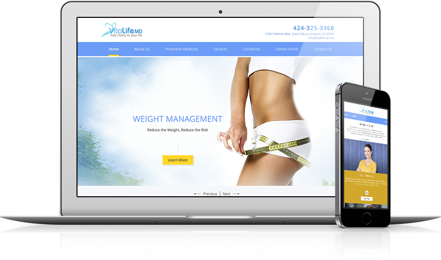 Top Integrative Medicine Website Design - VitaLife-MD