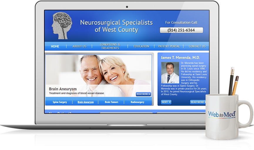 Top Neurology Website Design - Neurosurgical Specialists of West County