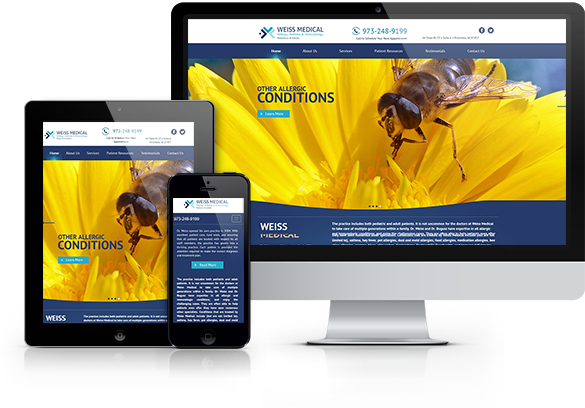 Best Allergy Website Design - Weiss Medical