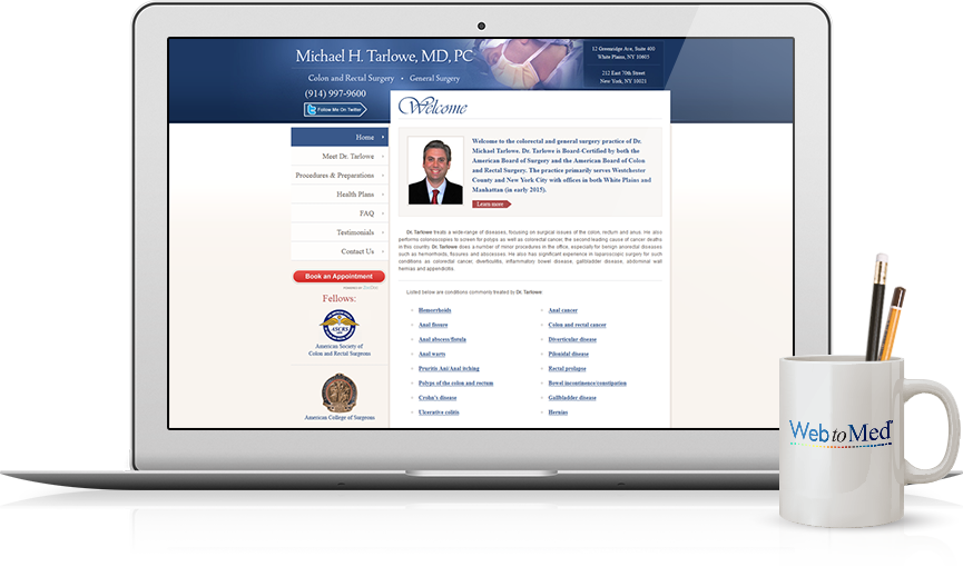 Top Surgery Website Design - Michael H. Tarlowe, MD, PC