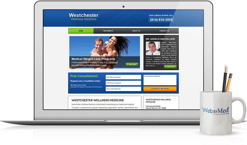 Top Integrative Medicine Website Design - Westchester Wellness Medicine