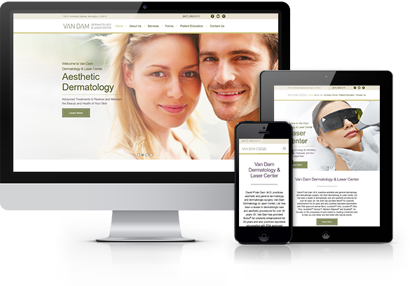 Best Dermatology Website Design - Van Dam Dermatology & Laser Center
